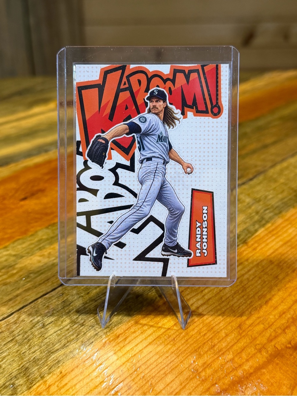 Randy Johnson Seattle Mariners Kaboom! Custom Baseball Trading Card